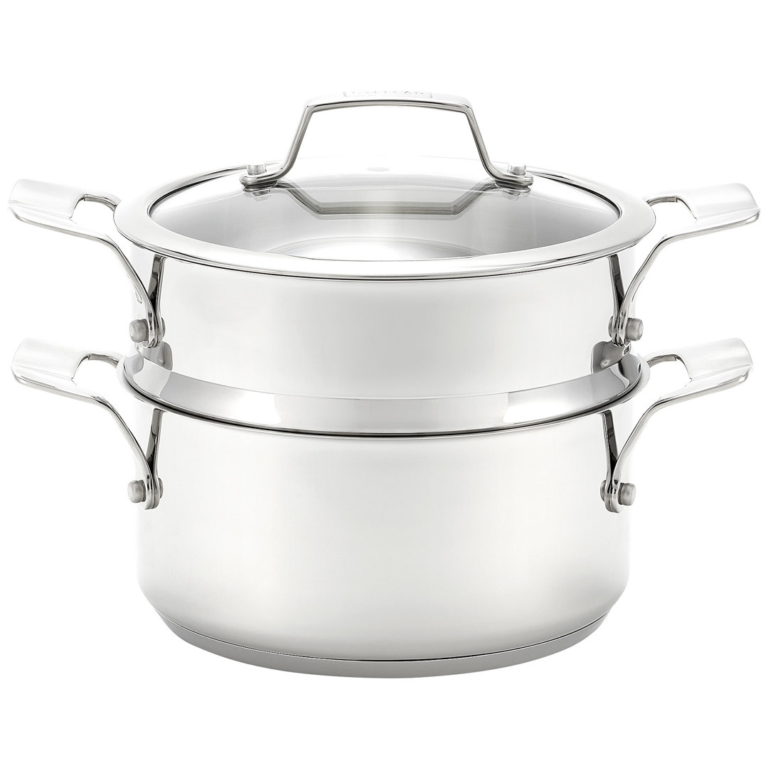 Stellar Steamers 2 - Piece Stainless Steel Cookware Set Stainless Steel 2